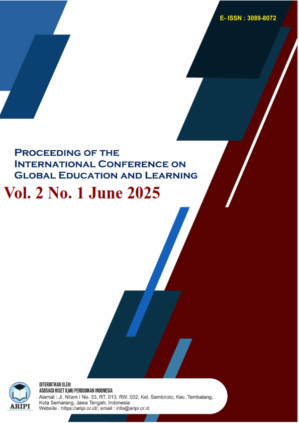 					View Vol. 2 No. 2 (2025): December : Proceeding of the International Conference on Global Education and Learning
				